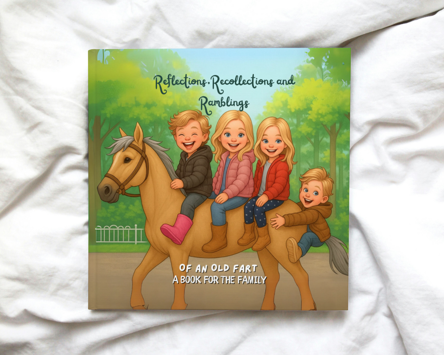 Fully custom family illustrated children’s book created from personal photos