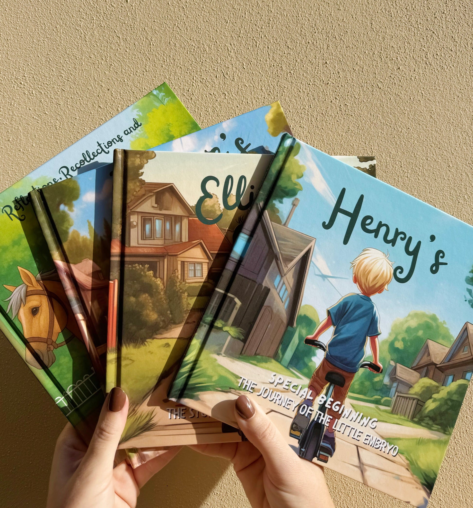 Hardback glossy personalised children’s keepsake book 8.5 x 8.5 inches